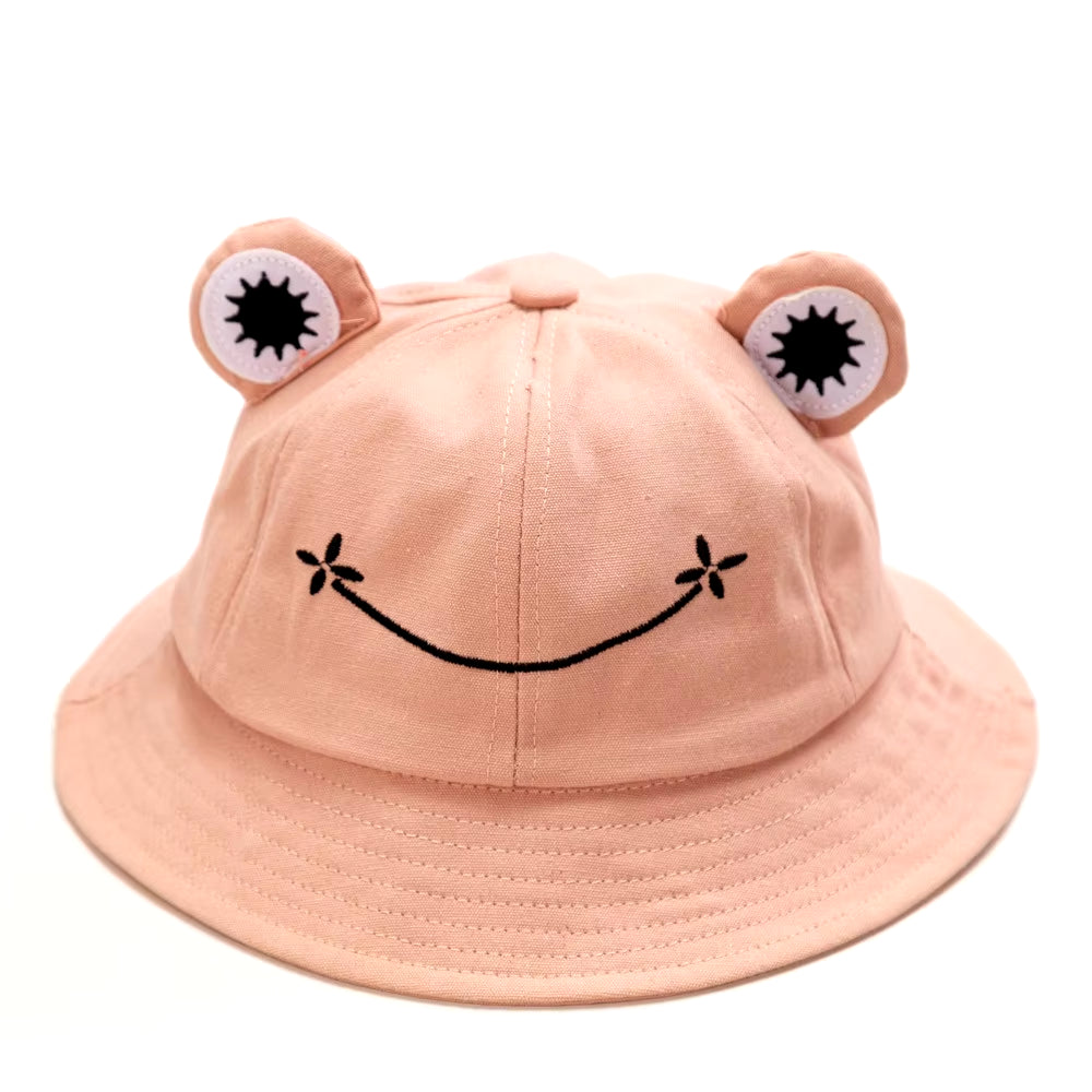 2020 New Fashion Frog Bucket Hat for Women Summer Autumn Plain Women Panama Outdoor Hiking Beach Fishing Cap Sunscreen Female