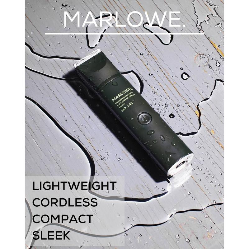 MARLOWE. - No. 145 Body Hair Trimmer for Men- Waterproof and Rechargeable Brush Adjustable Cordless Lightweight Comfort Professional Hair Clipper