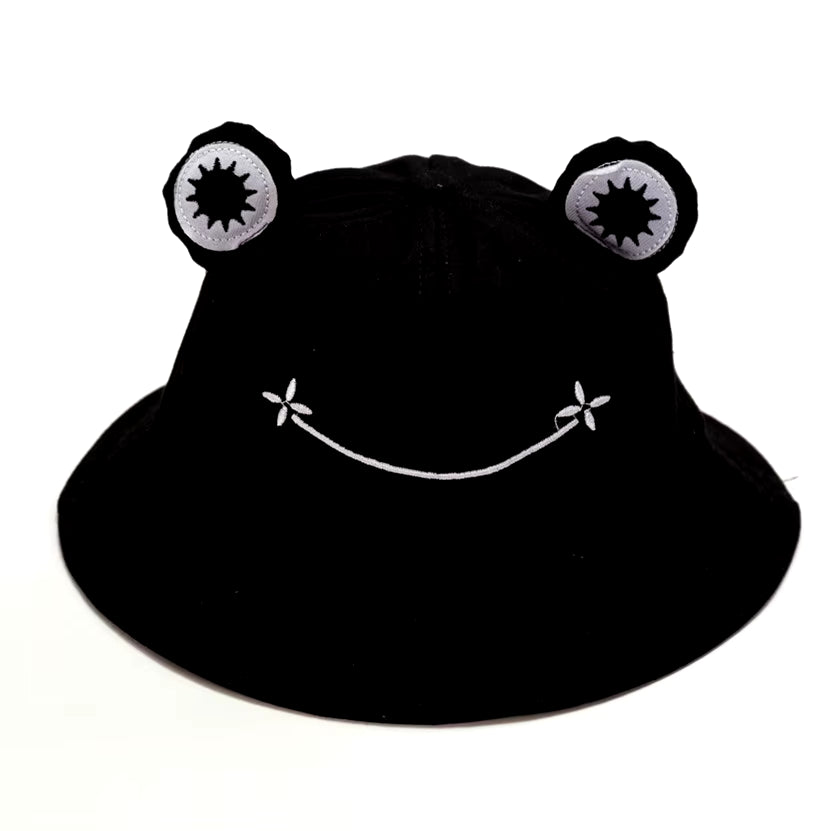 2020 New Fashion Frog Bucket Hat for Women Summer Autumn Plain Women Panama Outdoor Hiking Beach Fishing Cap Sunscreen Female